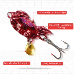 <span class=keywords><strong>Leurre</strong></span> de pêche TGD en forme de crabe, 10g, métal dur, coulant, cuillère, pour maquereau, truite, brochet, basse, <span class=keywords><strong>leurre</strong></span> artificiel dur, leurres de pêche - Product Image 3