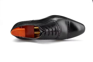 Chaussures habillées en cuir pour hommes, de qualité supérieure, fabriquées à la main, à trois coutures, Goodyear, décontractées, formelles, à lacets, gravées - Product Image 3