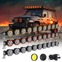 Fábrica Xinruilai, Venta al por Mayor de Faros Antiniebla Personalizados de Ámbar 4x4, Barra de Luces LED Enlazables de 10/20/30/40/50 Pulgadas para UTV Todoterreno