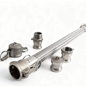 304 Thép Không Gỉ Sóng Ống Công Nghiệp Khớp Nối Nhanh Chóng Loại Bện Lưới Chống Cháy Nổ Ống Hơi Ống - Product Image 1