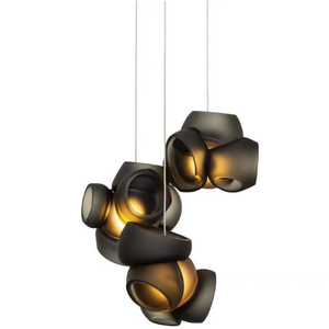 Lámpara colgante de cristal personalizada posmoderna nórdica para Lounge Bistro y Boutique Inn Iluminación de araña de diseñador exclusivo - Product Image 6
