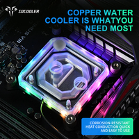 Socooler SO-C55X Premium, kepala pendingin air CPU kinerja tinggi casing komputer pendingin air untuk bermain game