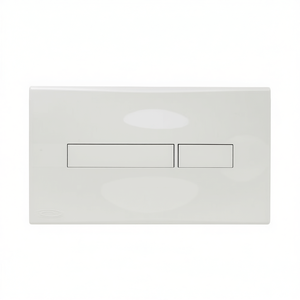 Placa ondulada para cisterna Lola con válvula de descarga integrada, blanca, 80x160mm - Product Image 3