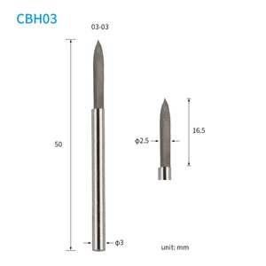 نحت خشبي HSS جودة عالية 3-قطع دوارة نقش فولاذية عالية السرعة - Product Image 3
