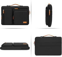 Sacs d'ordinateur portables 360 Protective 15-15,6 pouces, sac à bandoulière pour ordinateur portable, sac messager à ouverture latérale, compatible avec MacBook Pro 16 pouces