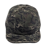 Casquette de baseball unisexe à 6 panneaux en sergé camouflage vierge, à visière souple, style sportif, pour le camping, le surf et la protection solaire, avec logo personnalisable, modèle Four