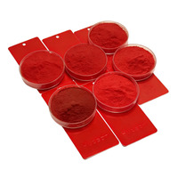 Revêtement en poudre polyester thermodurcissable texturé rouge, directement de l'usine, pour surfaces métalliques de bateaux et de meubles, excellente résistance aux intempéries
