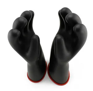 Gants d'isolation en caoutchouc pour chantier électrique, longue tension, de sécurité des mains, isolants, en Latex, classe 2, 20 KV, 1 paire