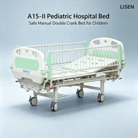 Lit d'hôpital pédiatrique réglable Lisen, lit médical pour enfants à double fonction pour usage en clinique et en hôpital, certifié CE ISO, garantie 1 an