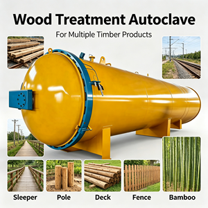 <span class=keywords><strong>Autoclave</strong></span> industriel à grande capacité pour la préservation du <span class=keywords><strong>bois</strong></span> - Product Image 6