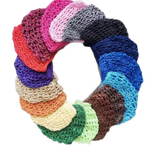 Nouveau bonnet de douche pour adulte - Bonnet <span class=keywords><strong>en</strong></span> maille ajourée, turban <span class=keywords><strong>en</strong></span> maille tricotée solide pour sécher les cheveux, vente <span class=keywords><strong>en</strong></span> gros directe d'usine - Product Image 2