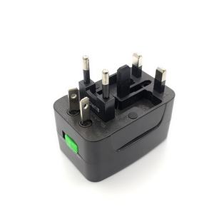 Adaptador de enchufe universal para viajar <span class=keywords><strong>por</strong></span> todo el mundo, multifunción, Reino Unido, UE, EE. UU., AU, convertidor Schuko negro para <span class=keywords><strong>Italia</strong></span>, América, Singapur - Product Image 3
