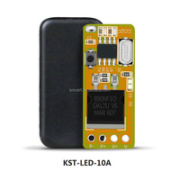 KONST Centrale électrique portable, mini-relais LED, interrupteur à distance sans fil, 4V 12V, micro-pression, code de roulement, accès à distance