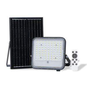 Kcd 50W 100W 200W 300W 400W 500W hoàng hôn đến bình minh điều khiển từ xa thông minh IP65 sạc năng lượng mặt trời dẫn ánh sáng Lũ lụt với cảm biến chuyển động - Product Image 1