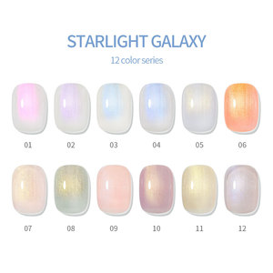 Esmalte de Uñas en Gel con Brillo Fino, Efecto Aurora Estrellada, Set de Esmalte de Uñas UV con Efecto Sirena, Especial para Salón de Manicura, Venta al Por Mayor - Product Image 2