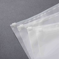 Sacs d'emballage CPE givrés à fermeture éclair 50*65 pour vêtements, sous-vêtements, jouets, chaussettes et robes – Fabrication en usine