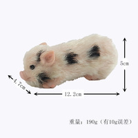Juguete de Cerdo de Silicona Realista, Mini Cerdo de Silicona Ecológico, Juguete Antiestrés para Decoración del Hogar y la Oficina