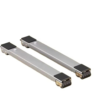 Support de machine à laver universel portable GQK en acier inoxydable avec 4 roues, base réglable pour lave-linge et sèche-linge, support mobile pour réfrigérateur - Product Image 2