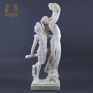 Estatuetas de mármore, venda quente de decoração para casa, tamanho de vida, estátua grega, mulheres e homem, esculturas de mármore - Product Image 2