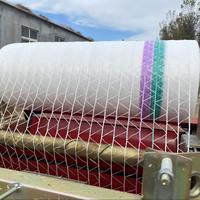 Vente en gros de grosses presses à ensilage rondes pellicule de filet biodégradable plastique PE-HD paille de foin d'occasion blanche enveloppe de filet de balle de 67 pouces