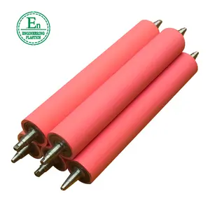 Con Lăn Cao Su Pu Polyurethane Nặng Độ Chính Xác Cao Phần Cao Su Urethane Roller Với 6204 Bearing