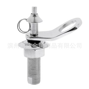 Cerradura de Guardabarros de Liberación Rápida de Acero Inoxidable con Botón para Yate, Herrajes Marinos, Acabado Pulido Grado 316 - Product Image 1