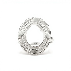 Componentes de Joyería de Alta Calidad, Plata 925, Chapado en Oro de 14K, Bisel Ovalado de 8x10mm para Diseño de Joyas - Product Image 1