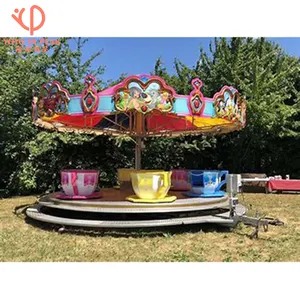 Amusement Theme Park Attraction Kids Games Rotary Tea Cup Ride Coffee Cup Park Rides
