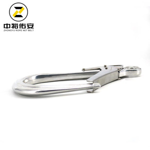 อุปกรณ์ป้องกันการตกแบบเชือกตาข่าย Zhongyu พร้อมเข็มขัดอลูมิเนียมสำหรับการบิน ตะขอขนาดใหญ่ เชื่อมต่อเร็ว รูปทรงน้ำเต้า สำหรับงานก่อสร้างหอคอย - Product Image 5