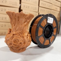 Filament d'impression 3D PETG couleur bois café, matériau d'impression 3D PETG durable de couleur unie