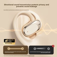 Écouteurs Sportifs Bluetooth Sans Fil V5.4, Oreillettes Ouvertes à Suspension Auriculaire, Réduction de Bruit IA, Son Stéréo OWS, Mini Casque Audio