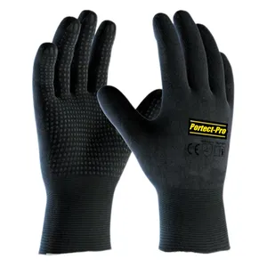 Antifreezing Glove Cotton Knitted Winter Work Gloves Foam Latex Palm Coated Cold Weather Gloves