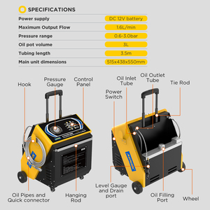 Nuevo Intercambiador de Aceite de Frenos para Automóviles Autool AST618 DC12V con Alta Eficiencia de 1.6L/min y Diseño Portátil - Product Image 6
