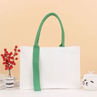 Ujoy Geschenk Individuelles Logo Recycelte Wasserfeste Faltbare Baumwoll-Canvas-Tragetasche Umweltfreundliche Waschbare Einkaufs-Schultertasche