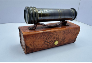 Telescopio Náutico Antiguo Hecho a Mano de Latón con Caja de Madera, Decoración para el Hogar para Navidad - Product Image 2