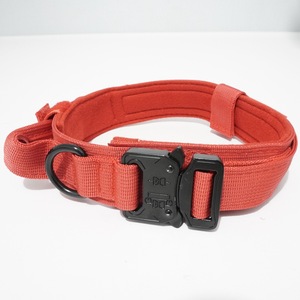 Collier tactique pour chien en nylon robuste, réglable, avec boucle à dégagement rapide, pour l'entraînement en extérieur, collier K9 avec <span class=keywords><strong>anneau</strong></span> en D, durable, vert - Product Image 5