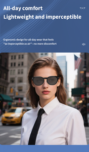 Lunettes intelligentes V03-T6 avec appareil photo, dispositif portable intelligent, lunettes Bluetooth intelligentes, traduction IA, prise de photos, vidéo, musique, assistant IA - Product Image 4