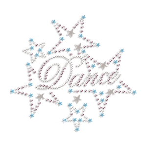 Danse en gros avec des étoiles fer sur des motifs de transfert de strass - Product Image 3