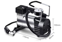China-Made Portable Mini Tyre Inflator ABS & Zinc Air Compressor Pump with Chrome Plating ISO9001 Certified for Car & Bike Tires