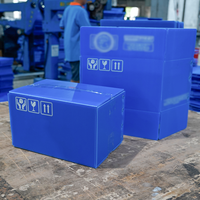 Conteneur postal en plastique ondulé Corex, résistant, recyclable, imperméable et durable pour la fabrication et le stockage