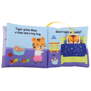 <span class=keywords><strong>Libro</strong></span> in Stoffa Ecologico Personalizzato per Neonati con Giocattolo Pendente a Forma di Tigre - Product Image 4