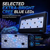 NUEVA Lámpara LED Marina para Arrecifes de Coral, Versión 3, 230W, Espectro Completo, WiFi, para Acuarios de Agua Salada LPS/SPS, Modelo A+ A8SE III MAX/Azul
