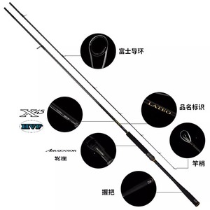 Canne à pêche Daiwa Latio Sea Bass 8M, action moyenne rapide, pour la pêche en mer et sur les plages. - Product Image 2