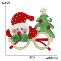 Lunettes décoratives Père Noël et mini sapin de Noël, accessoire de photomaton fantaisie pour dîner de Noël en famille, déguisement et cadeaux pour enfants