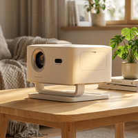 Projecteur intelligent LCD JUNUO Portable X4 AR Android 13 1920*1080P 4K 4:3/16:9 avec haut-parleurs intégrés 300 ANSI Lumens pour cinéma maison