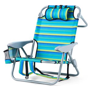 Camping Recliner Chair Aluminum Alloy Outdoor Folding Fishing Chair Portable Camping Chair With Removable Head Rest - Product Image 5