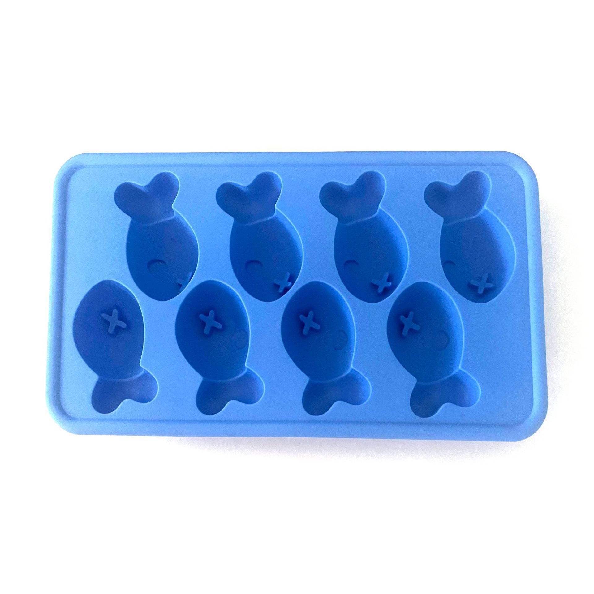 ก้อนน้ำแข็งรูปปลา Q - สีฟ้าเข้ม