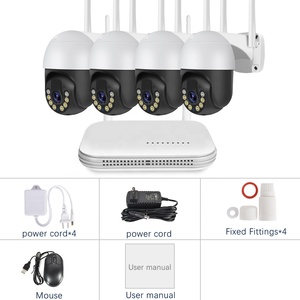 <span class=keywords><strong>Kit</strong></span> de caméra de vidéosurveillance <span class=keywords><strong>sans</strong></span> <span class=keywords><strong>fil</strong></span> 3MP HD avec vision nocturne PTZ WIFI Caméra de sécurité IP 4CH P2P NVR <span class=keywords><strong>Kit</strong></span> de vidéosurveillance - Product Image 1