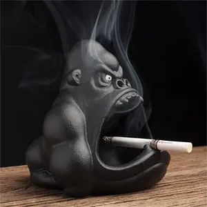 Kreative Keramik Aschenbecher Moderne Porzellan Haushalt Affe Cartoon geformte Dekor Zigarre Rauchen dekorative Aschenbecher