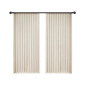 Tenda in ciniglia Color crema 2025 in rilievo oscuramento completo ad alta sensazione 100% poliestere stile moderno finestra francese per vivere - Product Image 1